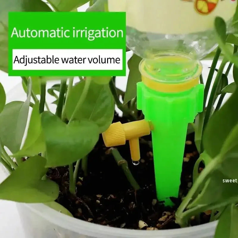 Sistema de Riego Automático por Goteo | Dispositivo Autoregante Ajustable para Plantas, Jardín e Invernadero