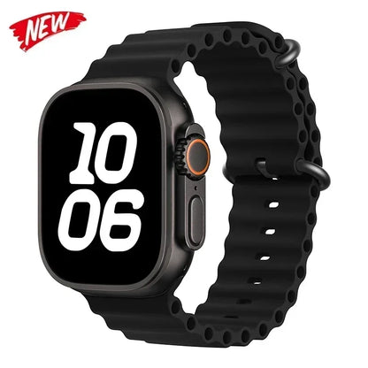 Correa Ocean de silicona para Apple Watch – Compatible Ultra 2, Series 10-5 (38mm-49mm)