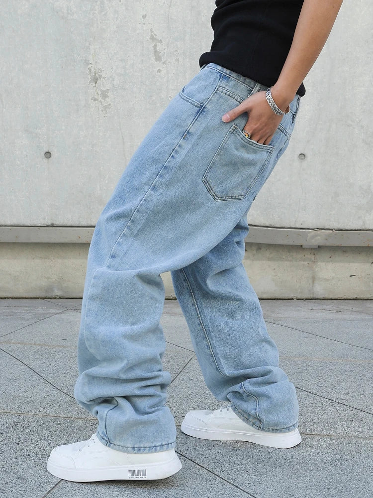 Jeans Baggy Hombre | Primavera y Otoño | Oversize Rectos Denim Casual Streetwear Y2K Pierna Ancha