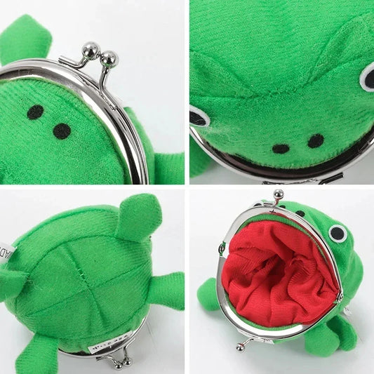 Monedero Llavero de Peluche Rana Anime | Monedero de Monedas Adorable con Diseño de Rana Cosplay, Accesorio de Bolso para Mujer