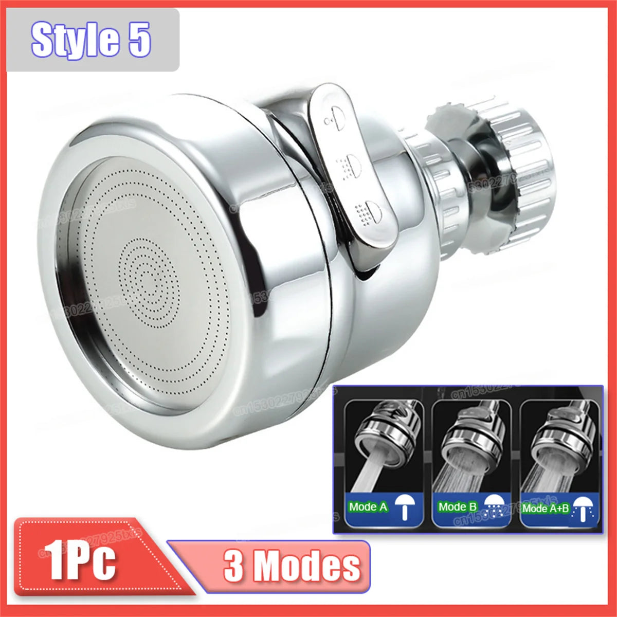 Extensor de Grifo 360° con 2/3 Modos de Agua | Boquilla Rotatoria Universal para Cocina y Baño | Ahorro de Agua