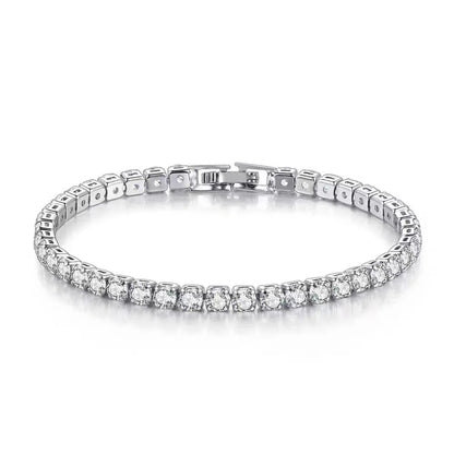 Pulsera Tennis de Plata 925 con Circonias | Joyería Fina para Mujer 4mm 16-20cm