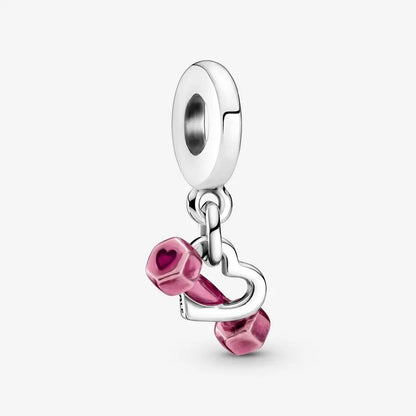 Charm flor margarita rosa de plata 925 – Colgante en forma de flor para pulsera tipo Pandora, joyería elegante para mujer