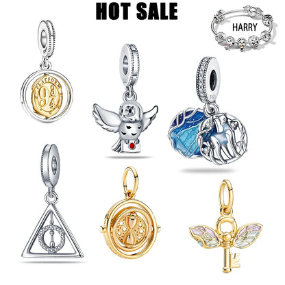Charm Harry Potter plata 925 – Abalorio mágico de la serie para pulsera tipo Pandora