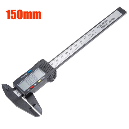 Calibrador Digital Vernier 0-150mm | Calibrador Electrónico de Plástico para Estudiantes, Hogar y Carpintería