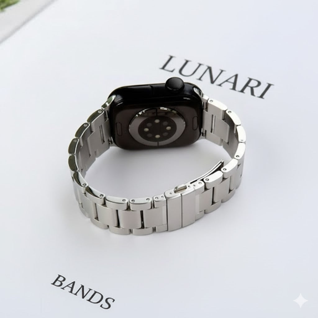 Stainless Steel Strap For Apple Watch Band 45mm Ultra 49mm 41mm 40mm 44mm Strap Metal Bracelet For Iwatch Series 9 10 46mm 42mm