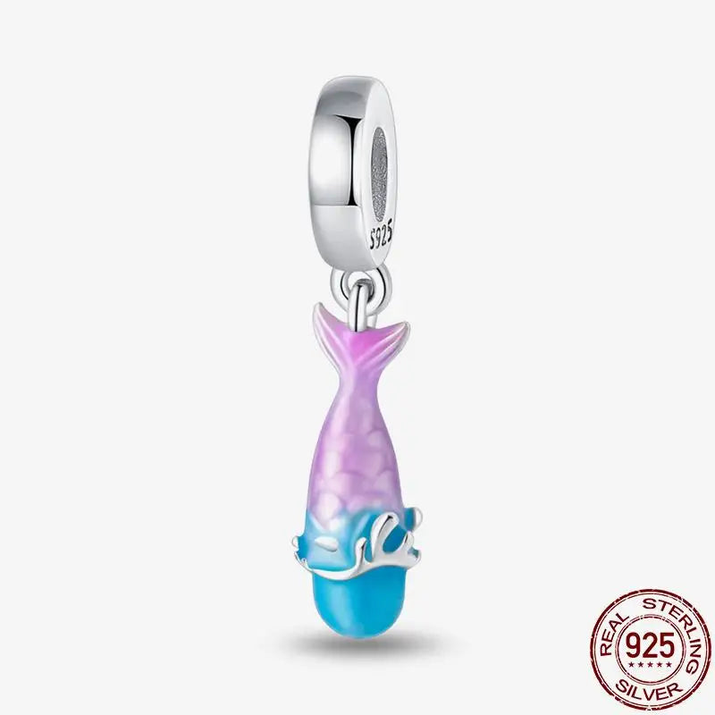 Charm camaleón y luciérnaga que brilla en la oscuridad – Plata 925 para pulsera tipo Pandora, joyería DIY única