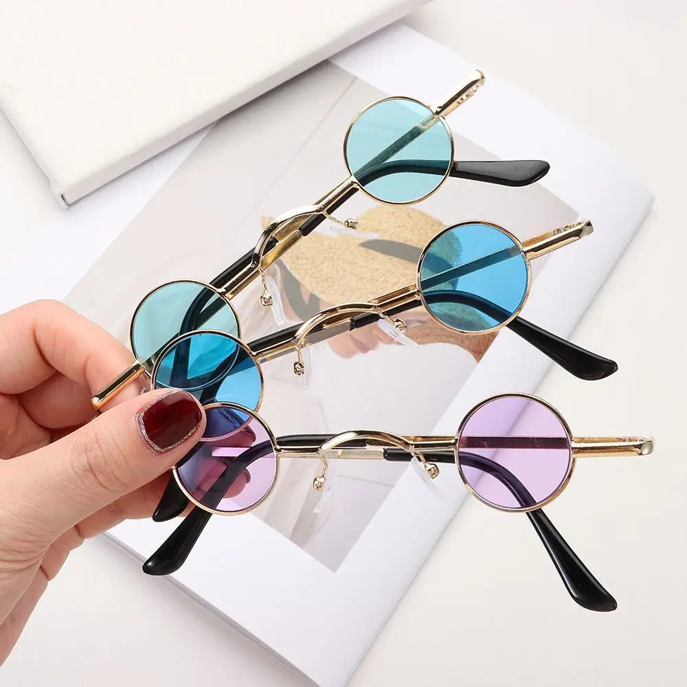 Gafas de Sol Redondas Punk Unisex | Montura Metálica Hip Hop Colores Moda UV400