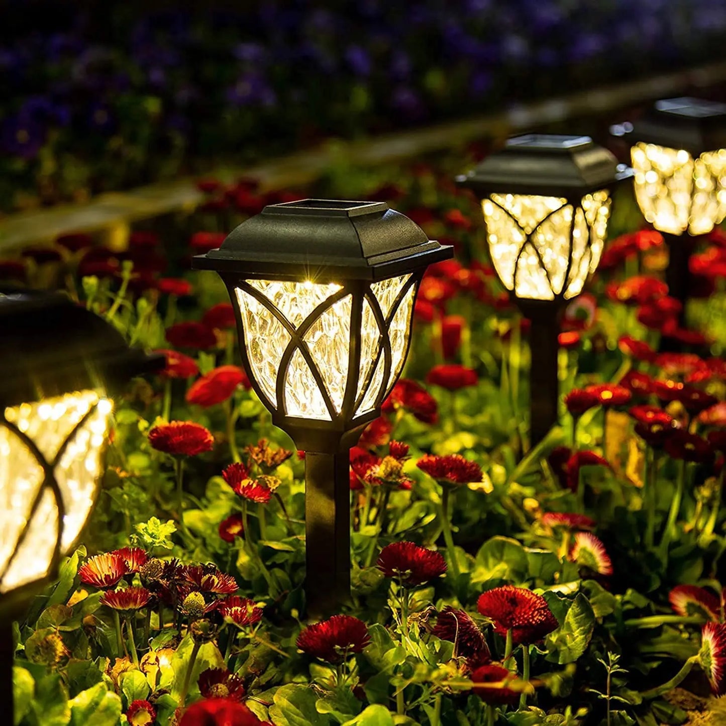 2pcs Lámparas Solares LED para Jardín | Luces Decorativas Impermeables para Césped, Senderos y Patio - Luz Cálida Miflame