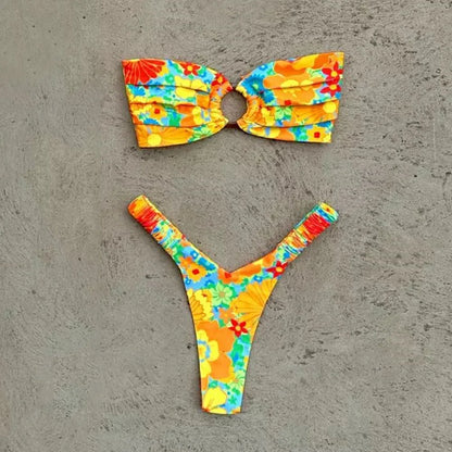 Micro Bikini Push Up Mujer 2025 | Brasileño Tanga Estampado Sexy