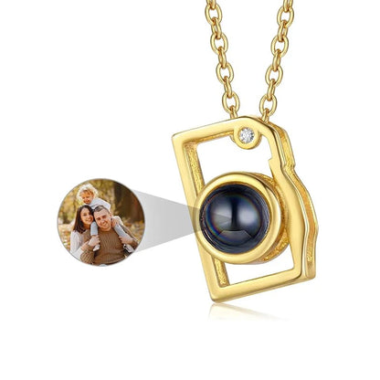Collar personalizado con foto – Dije proyector de imagen para mujer, joyería única y regalo especial