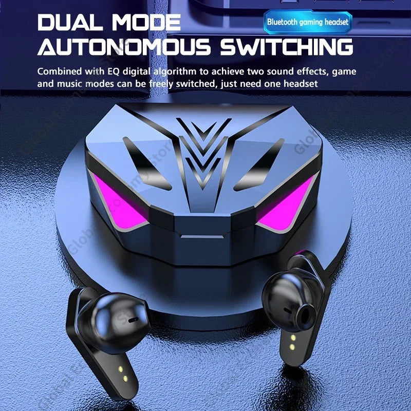 New TWS Gaming Earbuds Wireless Bluetooth Earphones With Mic  9D Stereo Music HiFi Headset For Gamer apply to smartphones