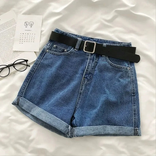 Shorts Vaqueros Mujer Verano | Denim Oversize Cintura Alta Pierna Ancha Streetwear