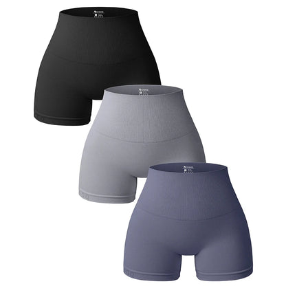Shorts Deportivos Mujer Verano | Seamless Talle Alto Push Up Yoga & Fitness Sin Marcas