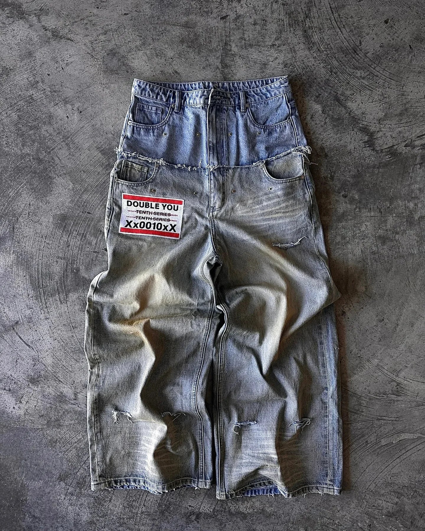 Jeans Oversize Y2K Phantom Unisex | Pantalones Baggy Estilo Hip Hop Streetwear con Parche Bordado Araña Gótico Retro