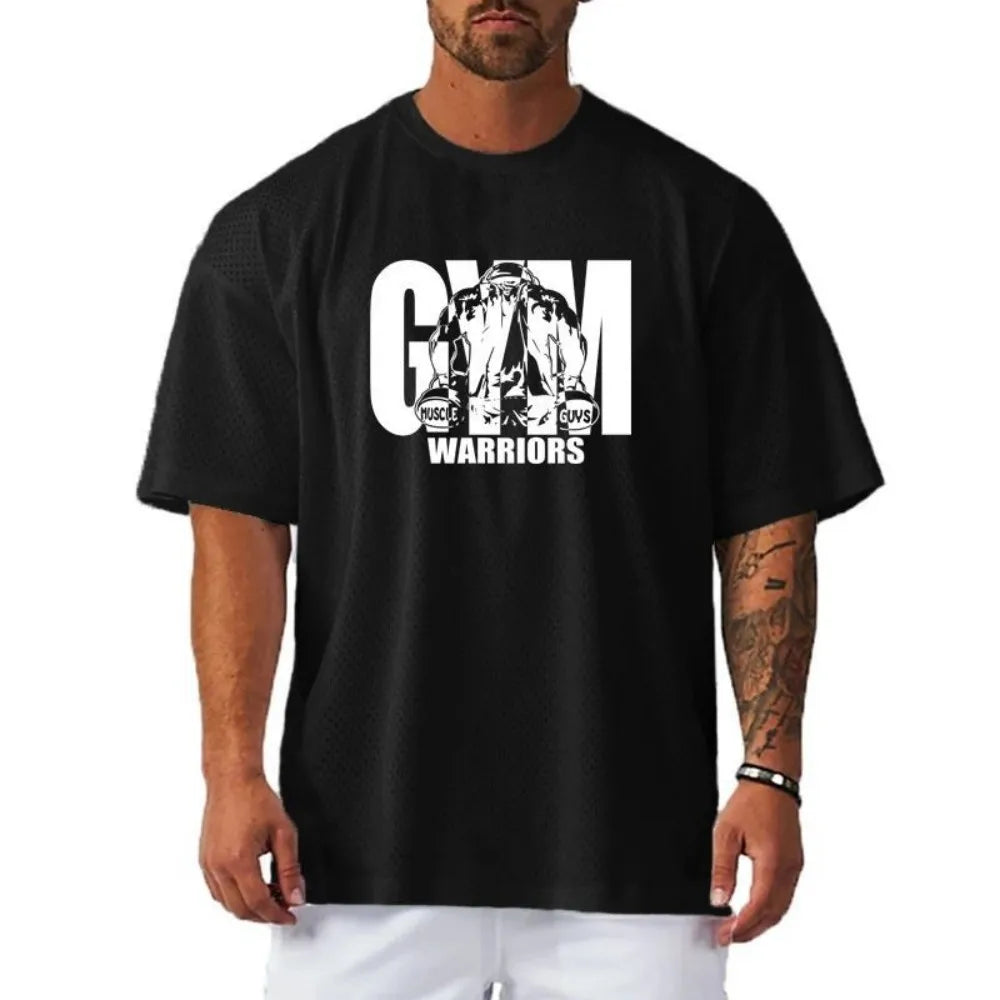 Camiseta Deportiva Casual para Hombre – T-shirt de Gym y Fitness, Manga Corta, Secado Rápido y Transpirable de Verano