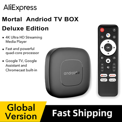 2024 Mortal T1 TV Box Android  Allwinner H313 Quad Core HDR10+ 4K 2GB RAM 8GB 16GB ROM 2.4G&5G Wifi Home Theater Media Player