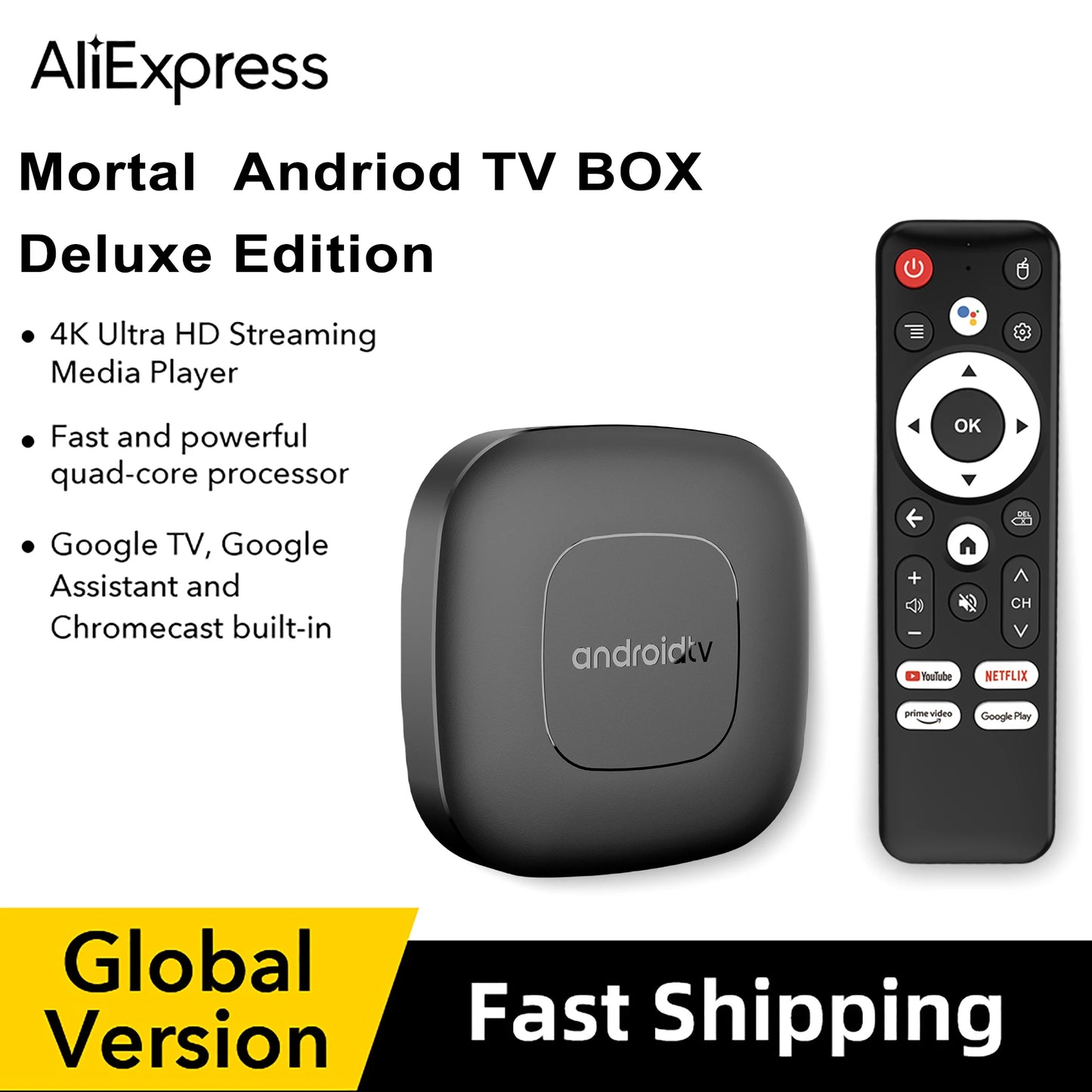 2024 Mortal T1 TV Box Android  Allwinner H313 Quad Core HDR10+ 4K 2GB RAM 8GB 16GB ROM 2.4G&5G Wifi Home Theater Media Player