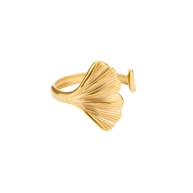 Anillos Clásicos de Acero Inoxidable 316L para Mujer - Color Dorado de Lujo Antialérgico y Duradero