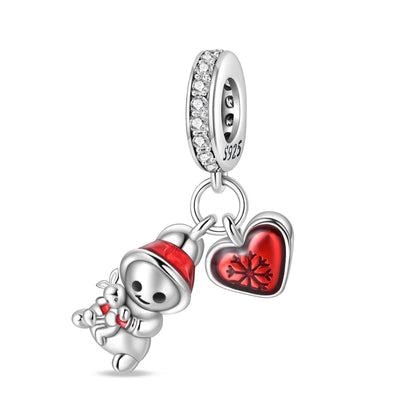 Charm Navideño Disney en Plata 925 – Abalorios Mickey y Minnie para Pulseras Originales Mujer