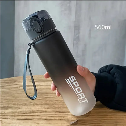Botella Deportiva Portátil Libre de BPA | A Prueba de Fugas | 400ml / 560ml | Para Gimnasio, Viajes y Senderismo