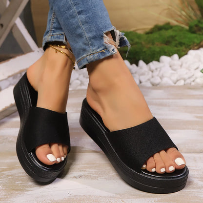 Sandalias Mujer 2025 | Cuña Ligera con Plataforma y Suela Suave