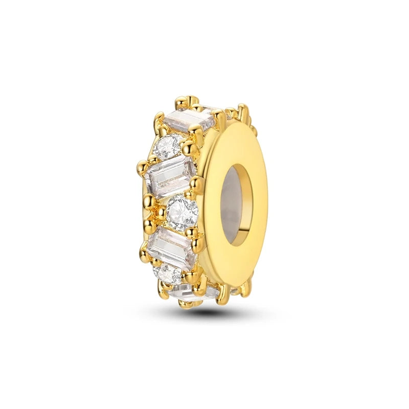 Charm de Plata 925 con Mariposa y Dragón – Abalorio Colorido con Zirconia Arcoíris para Pulseras DIY