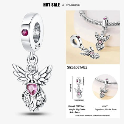 Charm Plata 925 Flor de Loto Retro | Bead Clásico Compatible Pandora Mujer