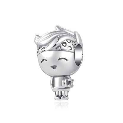 Charm Plata 925 Árbol de la Familia, Pluma, Copo de Nieve y Niño | Dijes Colgantes Compatibles con Pulseras Pandora