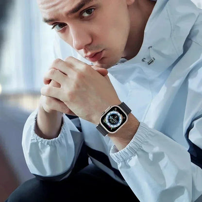Correa Ocean de silicona para Apple Watch – Compatible Ultra 2, Series 10-5 (38mm-49mm)