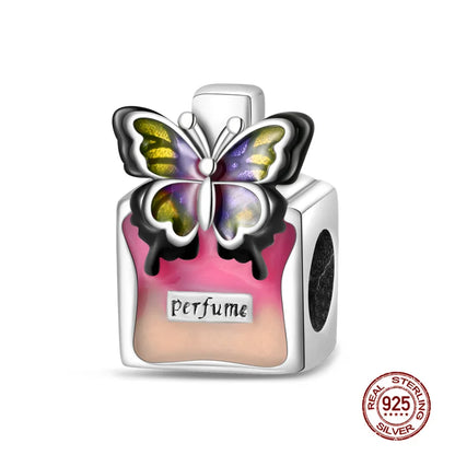 Charm Mariposa de Plata 925 | Dije para Pulsera o Collar 3mm Mujer Joyería Fina