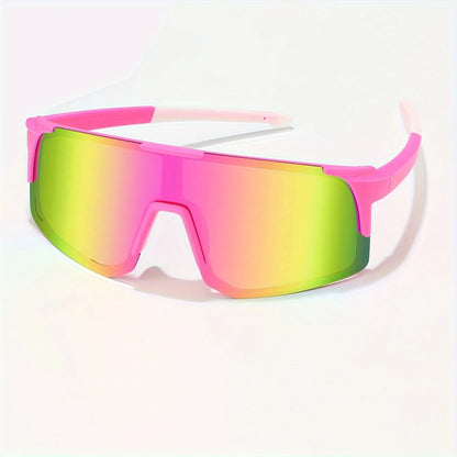 Gafas Deportivas Wrap Around | Unisex One Piece Oversized UV400 para Ciclismo, Pesca y Esquí