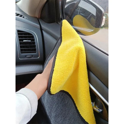 Toalla de Microfibra para Auto 🧽 Paños de Limpieza y Secado | 1/2/6 Piezas Súper Absorbentes para Carro, Moto y Hogar