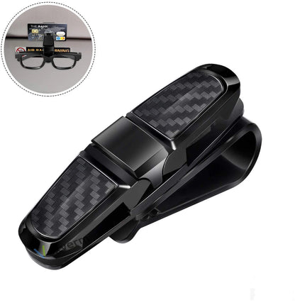 Soporte de Gafas para Coche | Clip de Visera Portátil para Gafas y Tarjetas ABS