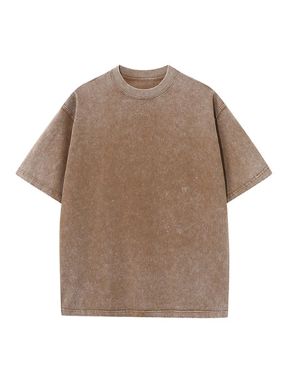 Camiseta Hombre 2025 | Oversize Vintage Y2K Acid Wash Estilo Streetwear