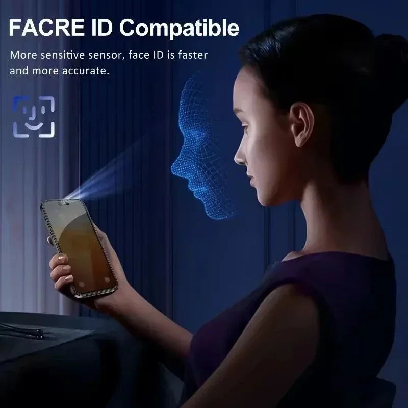 5 Piezas Protector de Pantalla Privacidad Vidrio Templado 8K para iPhone 16 15 14 13 12 11 Pro Max XR XS X – Cristal Anti-Spy