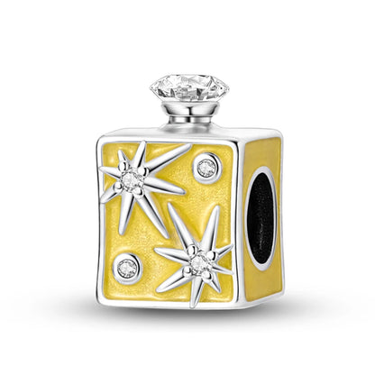 S925 Silver Color Butterfly Daisy Rose Crown Perfume Charms Beads Fit Pan Original Bracelets DIY Fine Jewelry Making Gifts