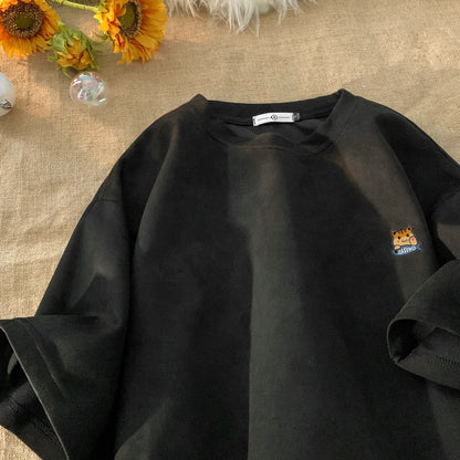 Camiseta Oversize de Verano Streetwear – T-shirt Vintage Harajuku para Hombre, Lavado Desgastado