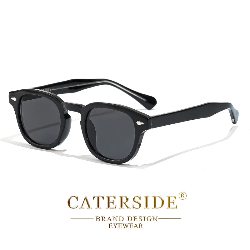 Gafas de Sol Retro Redondas CATERSIDE Unisex | Estilo Punk UV400 de Lujo