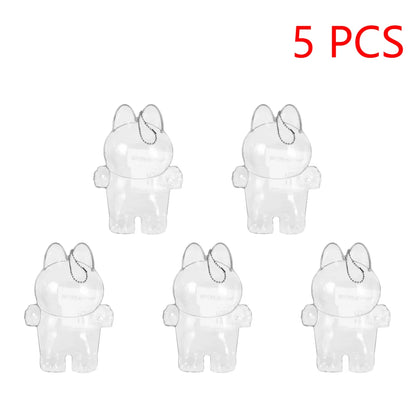 PopMart Monster Labubu V1 V2 | Ropa Protectora Transparente para Muñecos | Accesorios de Fiesta