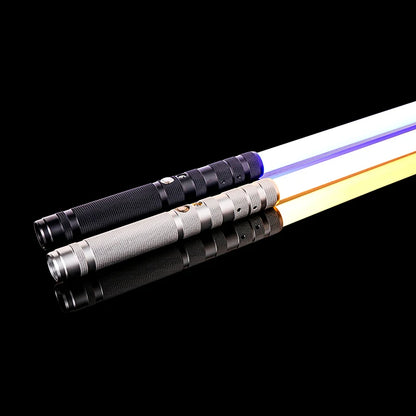 RGB Metal Lightsaber Dueling Smooth Swing Laser Sword Sabre De Luz 16 Color Changing 16 Sounds FOC Rave Flashing Toy