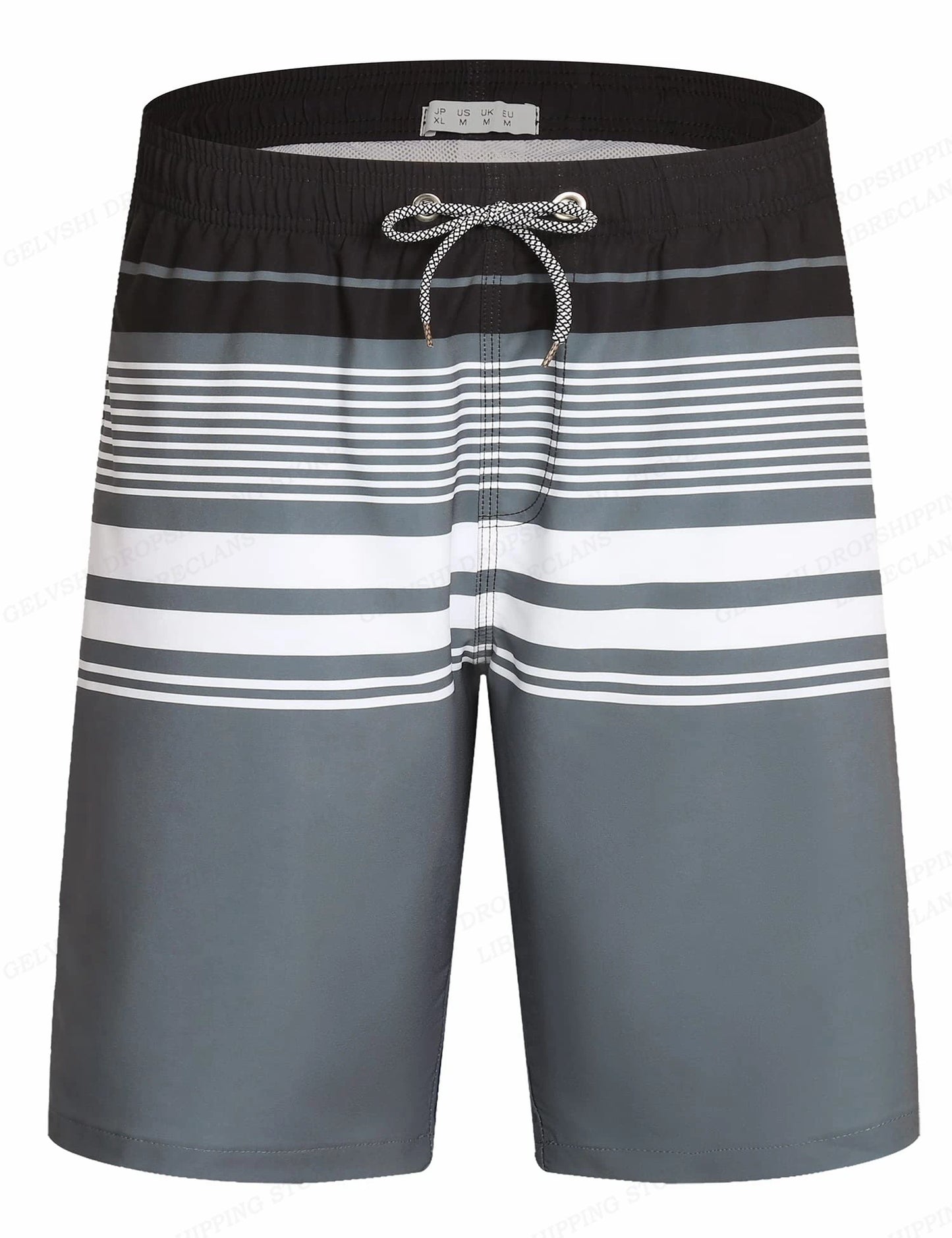 Shorts de Playa a Rayas para Hombre – Bañador Moderno, Fitness y Verano Transpirable