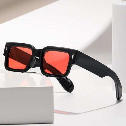 Gafas de Sol Retro Cuadradas con Patas Gruesas | Unisex Moda Vintage UV400