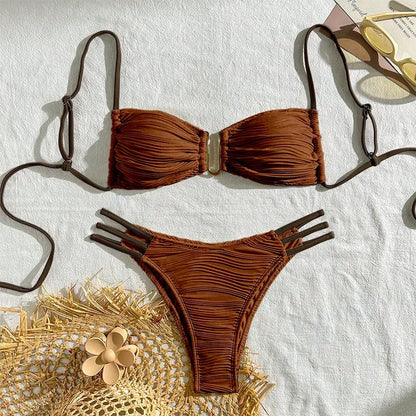 Bikini Sexy Mujer 2025 | Push-Up Brasileño 2 Piezas Playa y Piscina