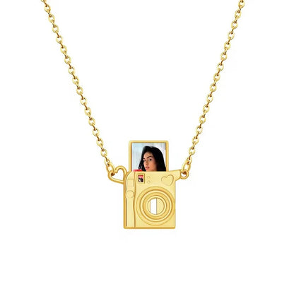 Collar personalizado con foto – Dije proyector de imagen para mujer, joyería única y regalo especial
