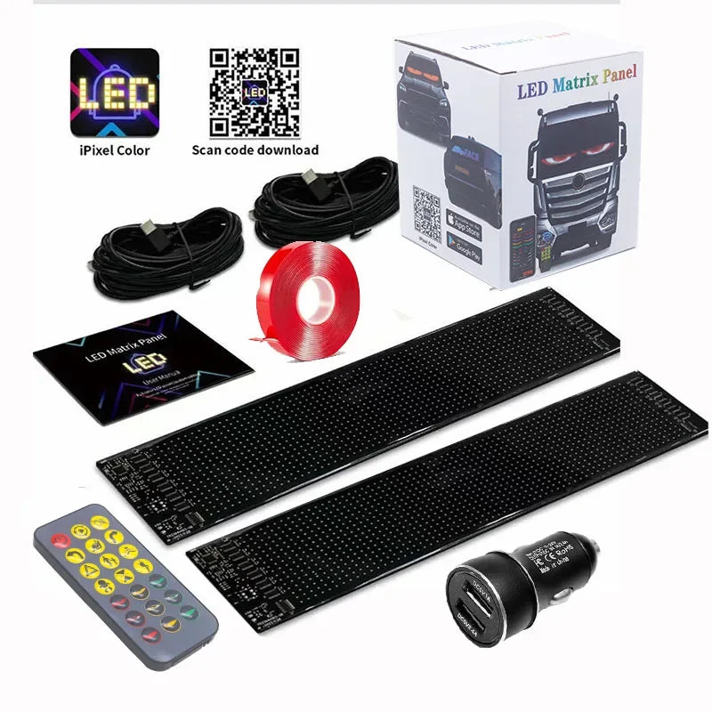 Ojos LED para Camión y Coche Demon Eyes – Pantalla LED Flexible Programable APP Control DIY