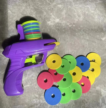 Pistola UFO Infantil con Discos de Espuma – Juguete Interactivo para Niños y Padres al Aire Libre