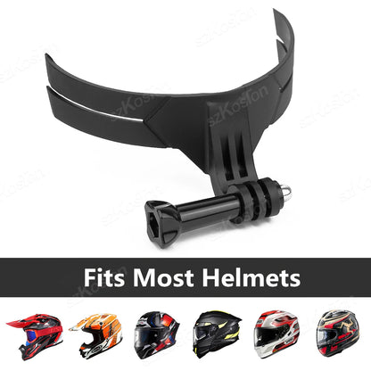 Soporte de barbilla para casco de motocicleta – Montura compatible con GoPro Hero 13/12/11/10/9/8, DJI Action 5/4 e Insta360