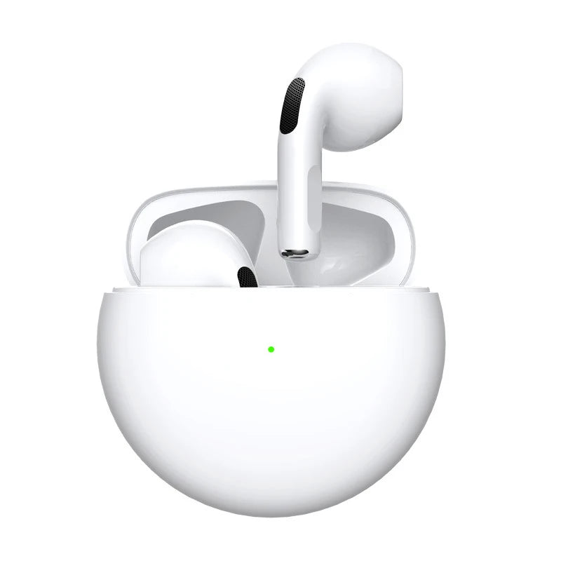 Auriculares Inalámbricos Pro 6 TWS con Micrófono | Bluetooth 5.0, Estéreo Hi-Fi, Compatibles iOS & Android