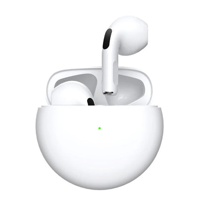 New TWS Earphone Bluetooth Headphones with Mic 9D Stereo Pro 6 Earbuds Wireless Bluetooth Headset apply to smartphones